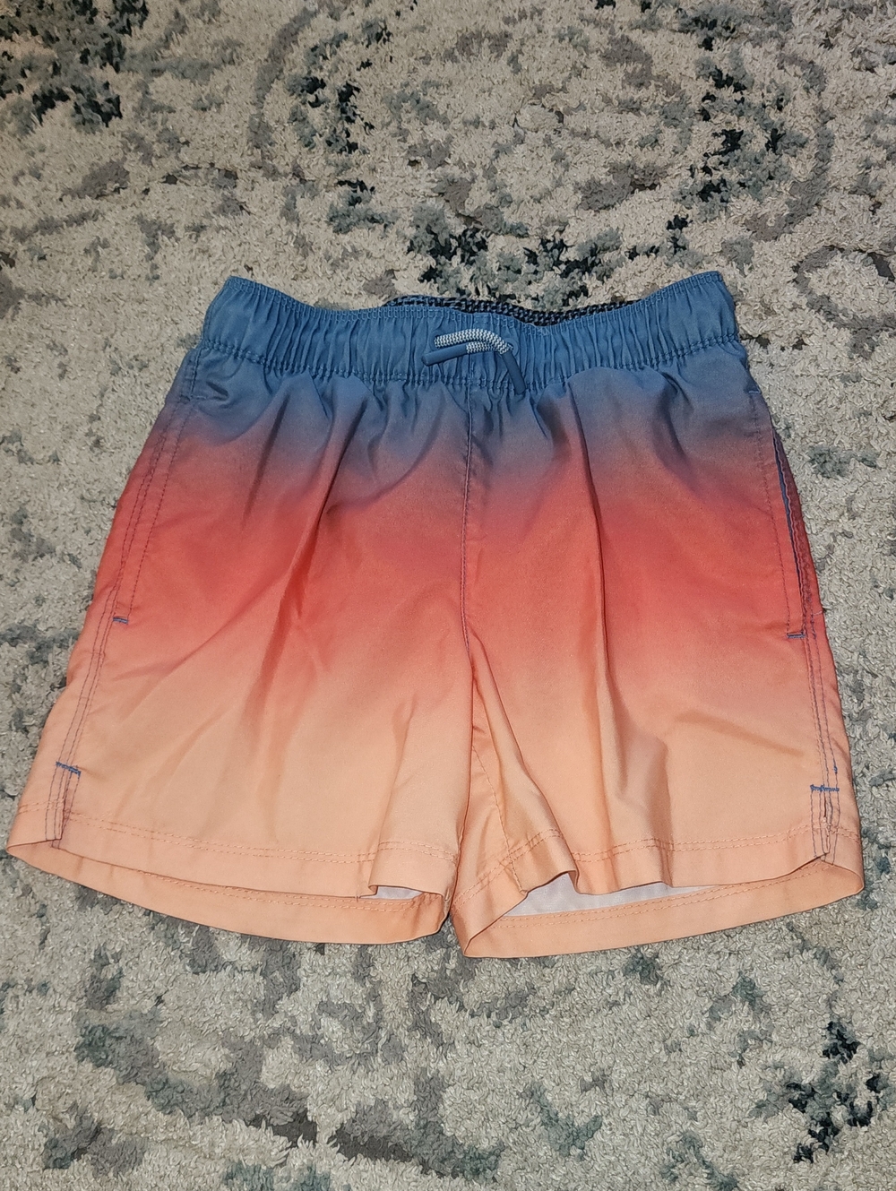 art class Ombre Blue to Peach Swim Shorts